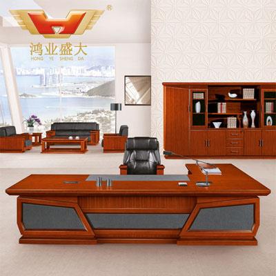 辦公家具廠家專(zhuān)利  總裁臺(tái)辦公桌HY-D鴻業(yè)7號(hào)